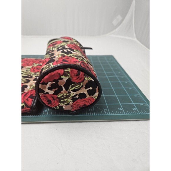 Betsy Johnson Travel Diaper Changing Pad Roses Tri Fold w/ Insulated Bottle Bag - Picture 8 of 11